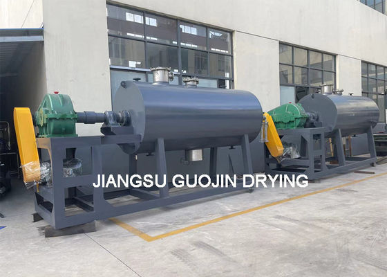 Sludge Stirring Rotary Vacuum Drying Machine 1800L With Harrow Paddle