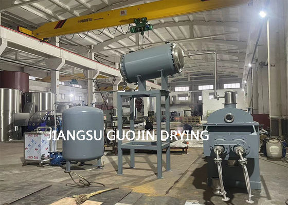 Two Shafts With Paddles KJG-10 Vacuum Hollow Paddle Dryer For Maleic Anhydride