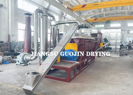 10KW PLC/Button Control Continuous Hollow Paddle Dryer KJG-20
