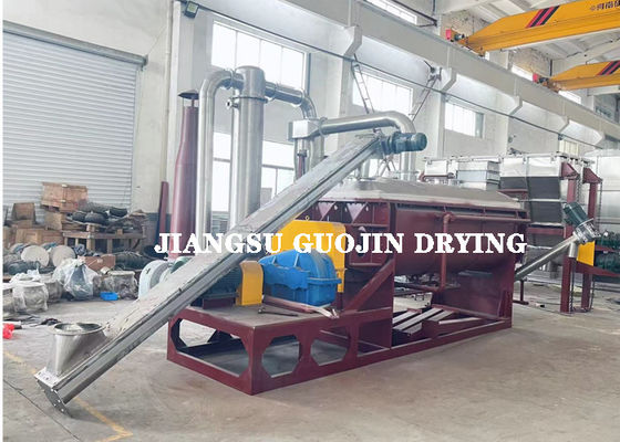 KJG-20 PLC/Button Control Continuous Hollow Paddle Dryer 10 Min Drying Time