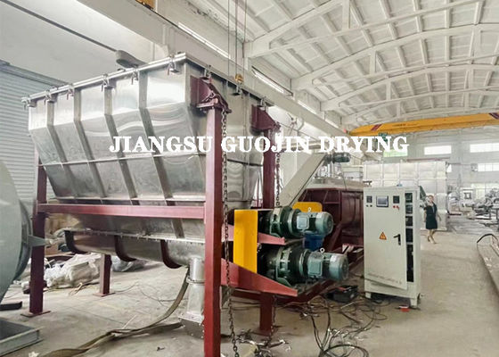 KJG-20 PLC/Button Control Continuous Hollow Paddle Dryer 10 Min Drying Time