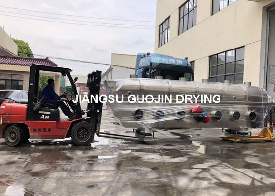 Capacity Powder Granule Salt Fluid Bed Dryer Stainless Steel VFBD 8x1.8 Low Outlet Air Temperature