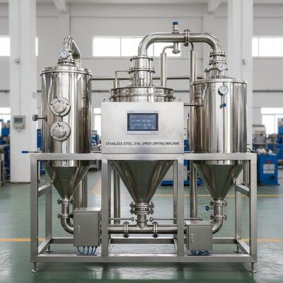 Stainless Steel316L Spray Drying Machine Featuring Inlet Temperature 140-350 Automatic Control and Outlet Temperature 80-90 Degree for Industrial