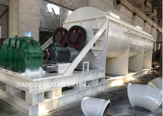 Wedge Shaped Hollow Paddle Dryer 10RPM For Sludge