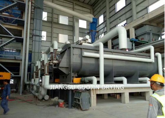 Wedge Shaped Hollow Paddle Dryer 10RPM For Sludge