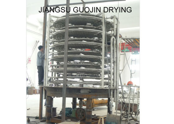 6 Layer 26.3M2 Continuous Rotary Disc Dryer 4KW For Coconut Powder