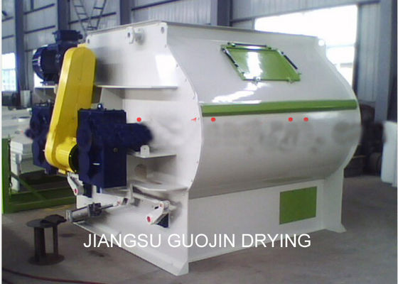 Horizontal Zero Gravity Double Shaft Paddle Mixer 300kg/batch For Poultry Feed