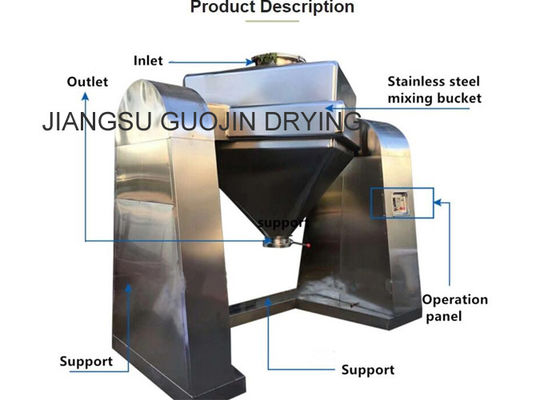 2.2KW Pharmaceutical Powder Square Cone Mixing Machine 500L