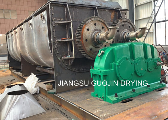Thermal Oil Indirect Heating Vacuum Paddle Dryer Equipment For Sludge