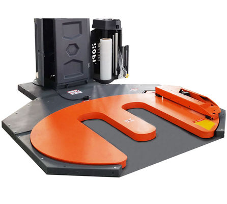 E Type Turntable Automatic Pallet Wrapper Easy For Pallet Jack