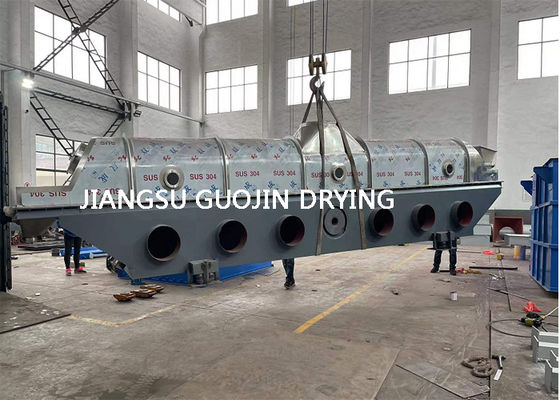 Chemical Processing Continuous Fluid Bed Dryer 0.9X7.5M For Boric Acid
