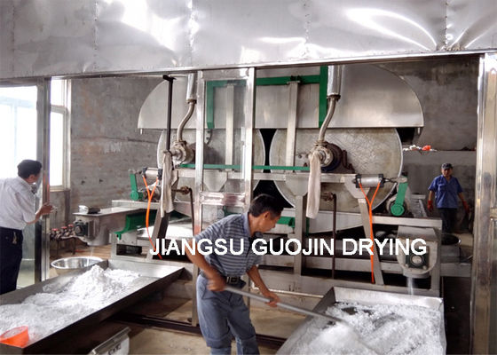 Foodstuff 2M Length Scraper Double Drum Dryer For Potato Flakes