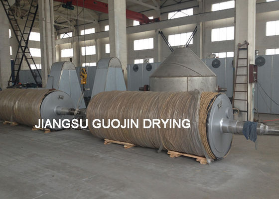 Double Cylinder Rotary Drum Dryer 150-300kg/h For Brewery Beer Yeast