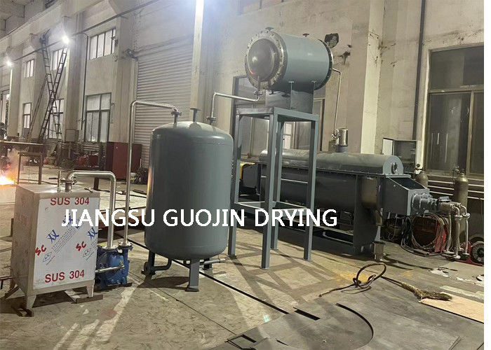Two Shafts With Paddles KJG-10 Vacuum Hollow Paddle Dryer For Maleic Anhydride
