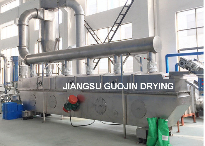 Efficiency Fluid Bed Drying Machine With Vibrating Motor 14.4 M2 Bed Area 290-420kg/h Capacity