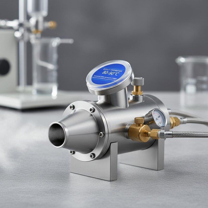 Outlet Temperature 80 to 90 Degree Spray Atomizer Maximum Spray Diameter 4700mm Designed for Spray Patterns and Liquid Atomization