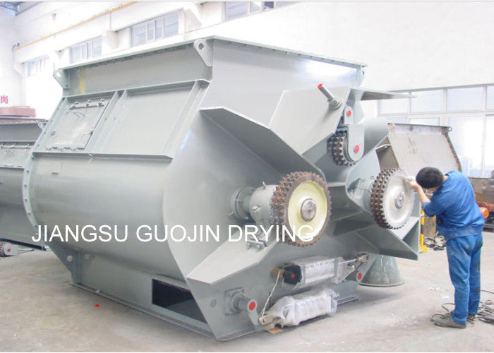 Horizontal Zero Gravity Double Shaft Paddle Mixer 300kg/batch For Poultry Feed