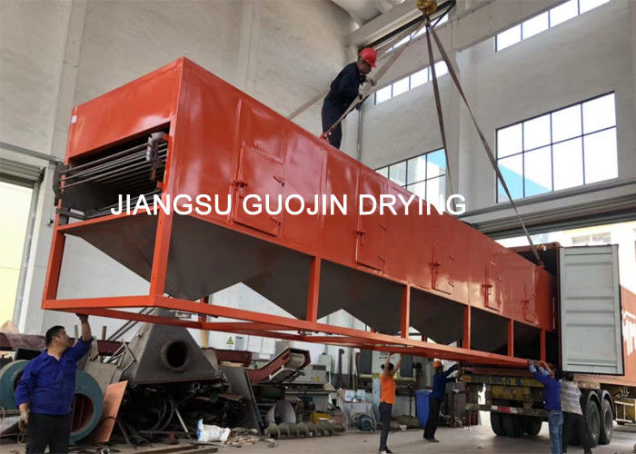 Tunnel Conveyor Mesh Belt Hot Air Drying Machine 2x12 Meter For Fruit Coconut