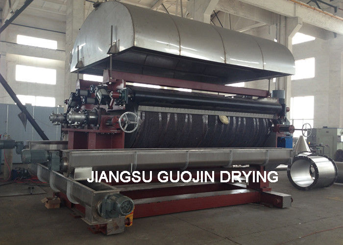 HG Series Double Cylinder Rotary Drum Dryer 1.8M Diameter For Leather Sludge