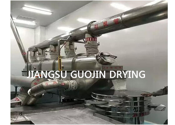 Foodstuff Continuous Vibrating Fluid Bed Drying Equipment 1.2x9M